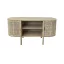 Tv-s szekrény gumifa, rattan 120x43,5x60 cm natúr