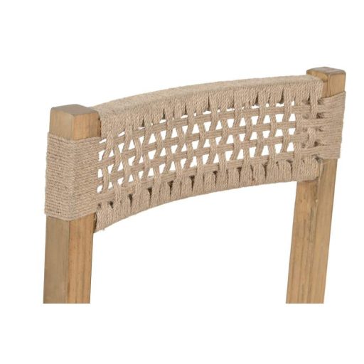 Szék fenyő, juta 46x45x82 cm natúr, bézs