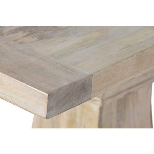 Ebédlőasztal tömörfa, mangófa 215x100x76 cm fehér