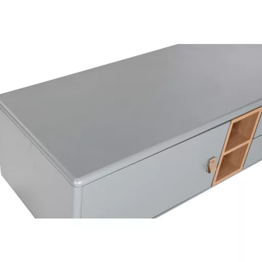 Tv-s szekrény mdf, poliuretán 140x40x55 cm kék