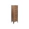 Fiókos szekrény fém 40x34x139 cm arany