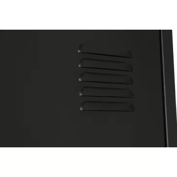 Polc fém 40x41x180 cm fekete