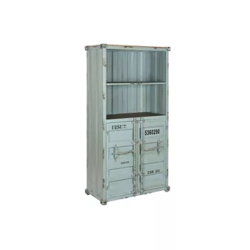 Polc fém, mdf 87x44x168,5 cm kék