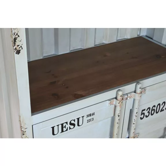 Polc fém, mdf 87x44x168,5 cm kék
