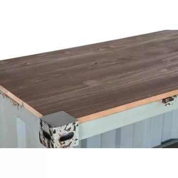 Polc fém, mdf 87x44x168,5 cm kék