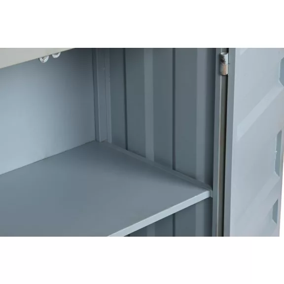 Polc fém, mdf 87x44x168,5 cm kék