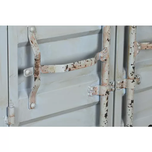 Palacktartó fém, mdf 76,5x39,5x157,5 cm kék