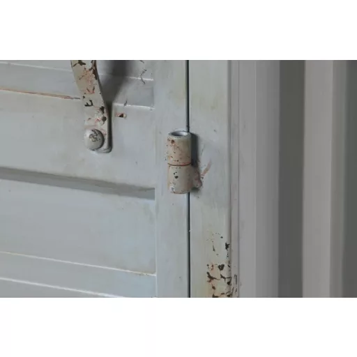 Palacktartó fém, mdf 76,5x39,5x157,5 cm kék