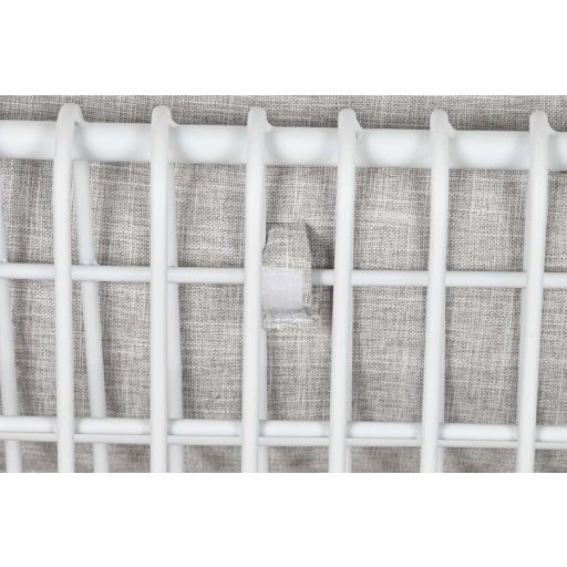 Dívány fém, poliészter 180x66x66 cm fehér