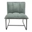 Fotel poliészter, fém 66x71x77 cm menta, fekete
