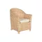 Szék párnával rattan 65x50x80 cm natúr
