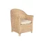 Szék párnával rattan 65x50x80 cm natúr