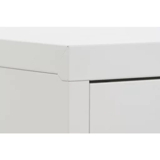 Tv-s szekrény fém 120x40x58 cm fehér