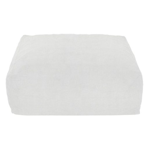 Lábtartó poliészter 87x87x32 cm bézs