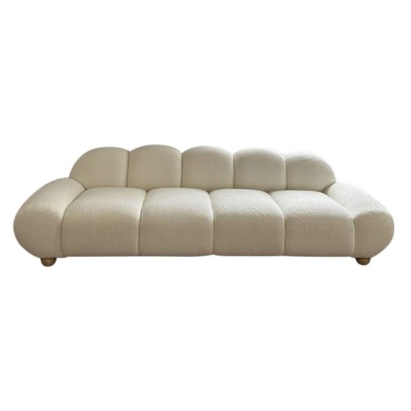 Sofa poliester madera 284x103x83 blanco