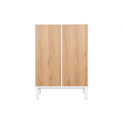 Komód mdf, poliuretán 80x40x117 cm fehér