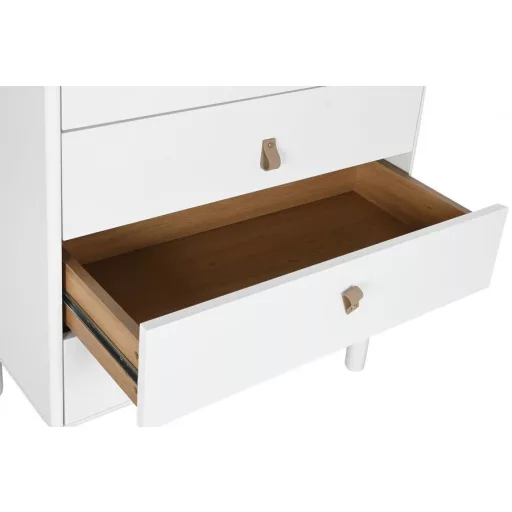 Komód mdf, poliuretán 80x40x117 cm fehér