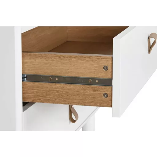 Komód mdf, poliuretán 80x40x117 cm fehér