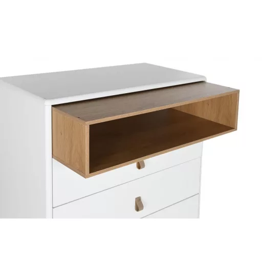 Komód mdf, poliuretán 80x40x117 cm fehér