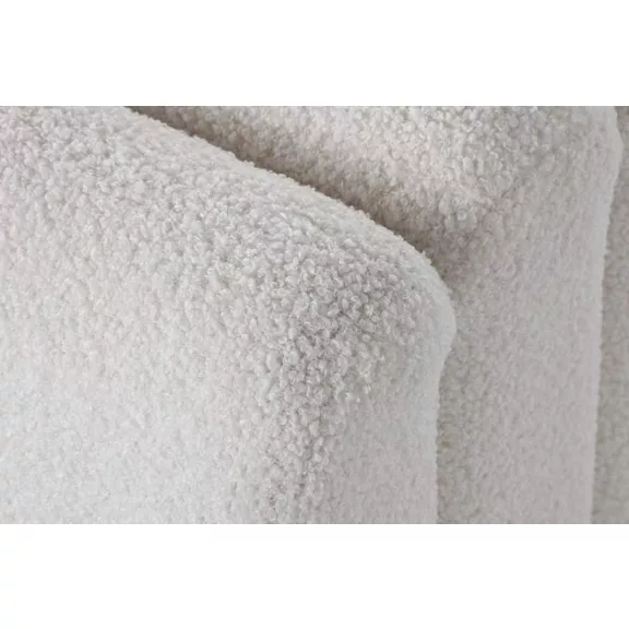 Kispad fa, poliészter 100x45x43 cm fehér