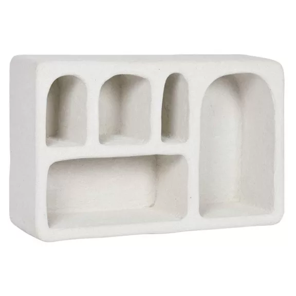 Polc falra lucfenyő, mdf 80x18x48 cm fehér