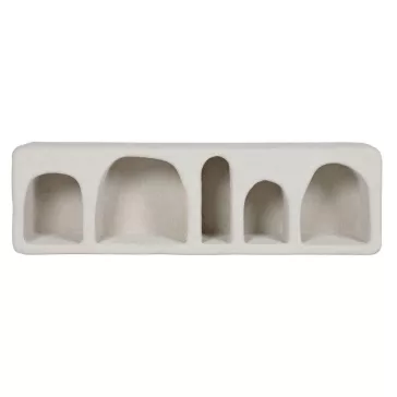 Polc falra lucfenyő, mdf 100x18x30 cm fehér