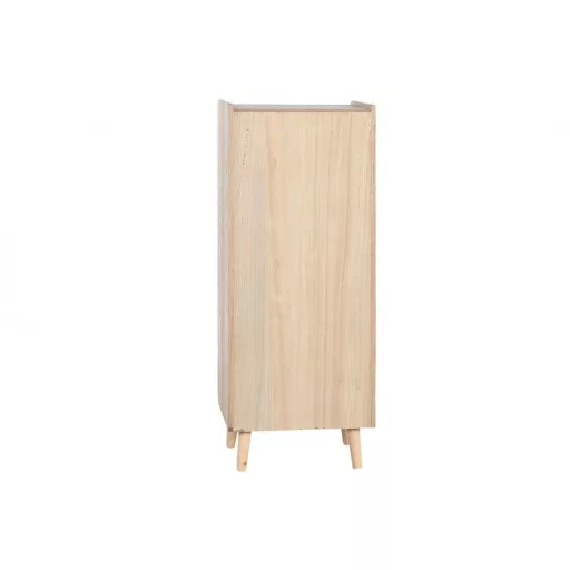 Komód császárfa, rattan 40x30x104 cm natúr