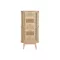 Fiókos szekrény lucfenyő, rattan 48x35x105 cm natúr