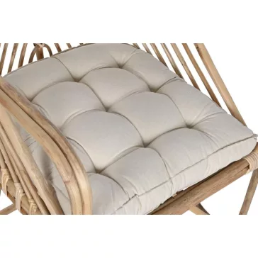 Szék párnával rattan, bambusz 58x61x87 cm natúr, bézs