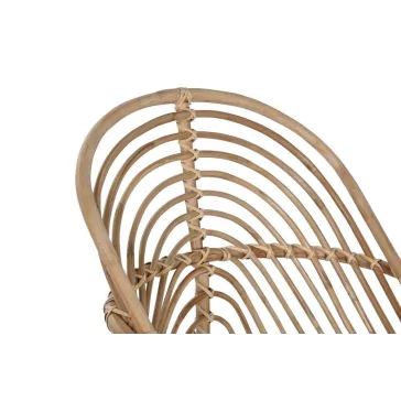 Szék párnával rattan, bambusz 58x61x87 cm natúr, bézs