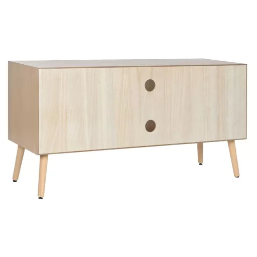 Tv-s szekrény császárfa, mdf 120x40x60 cm natúr