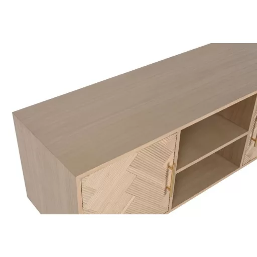 Tv-s szekrény császárfa, mdf 120x40x60 cm natúr