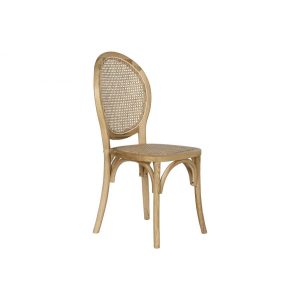 Szék szilfa, rattan 45x42x94 cm világosbarna