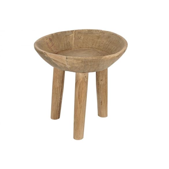 Kisasztal kerek fa 47,5x47,5x46 cm natúr