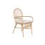 Szék párnával rattan 57x60x90 cm natúr