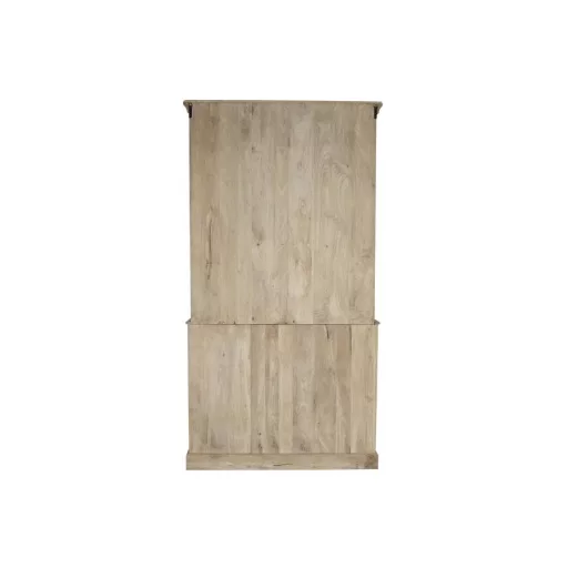 Vitrin fa, üveg 122x43x230 cm natúr