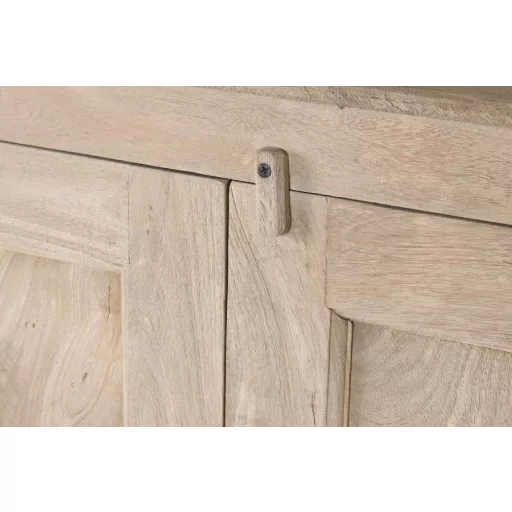 Vitrin fa, üveg 122x43x230 cm natúr