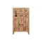 Fiókos szekrény lucfenyő, mdf 63x27x101 cm natúr, piros