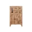 Fiókos szekrény lucfenyő, mdf 63x27x101 cm natúr, piros