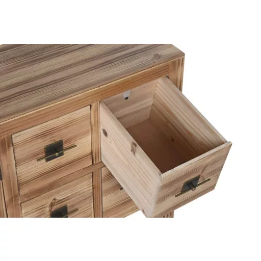 Tv-s szekrény lucfenyő, mdf 130x24x51 cm natúr, fekete