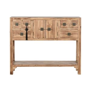 Consola abeto mdf 96x24x79 20,00 oriental natural