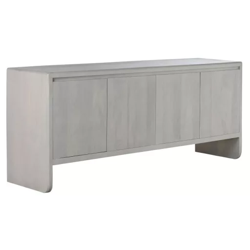 Komód mangófa 182x45x76 cm fehér