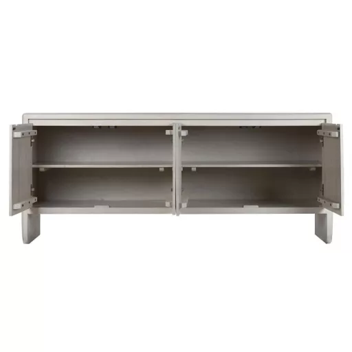 Komód mangófa 182x45x76 cm fehér