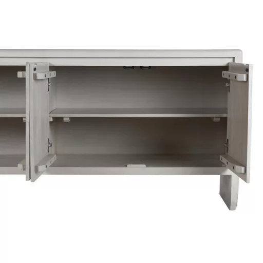 Komód mangófa 182x45x76 cm fehér
