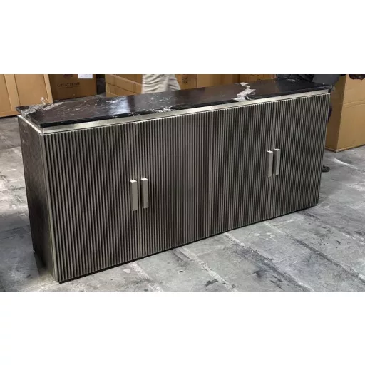 Tükör réz 75x9x125 cm ezüst
