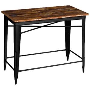 Mesa bar metal madera 120x66x102