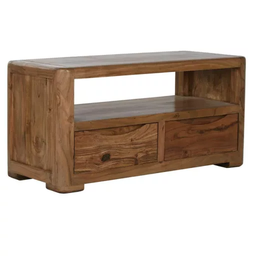 Tv-s szekrény akácfa 90x40x45 cm natúr