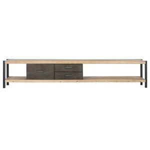 Mueble tv abeto metal 206x40x39