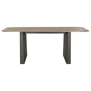 Mesa comedor abeto 200x90x75 marron oscuro