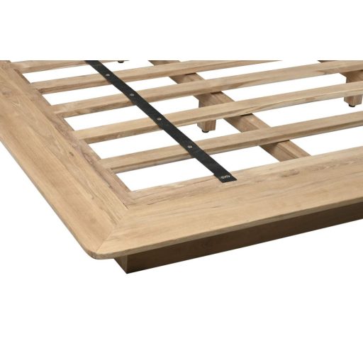 Ágy teakfa 180x200x75 cm natúr